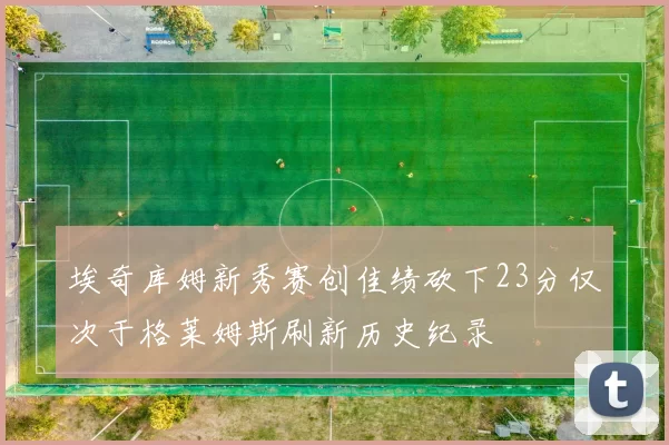 埃奇库姆新秀赛创佳绩砍下23分仅次于格莱姆斯刷新历史纪录