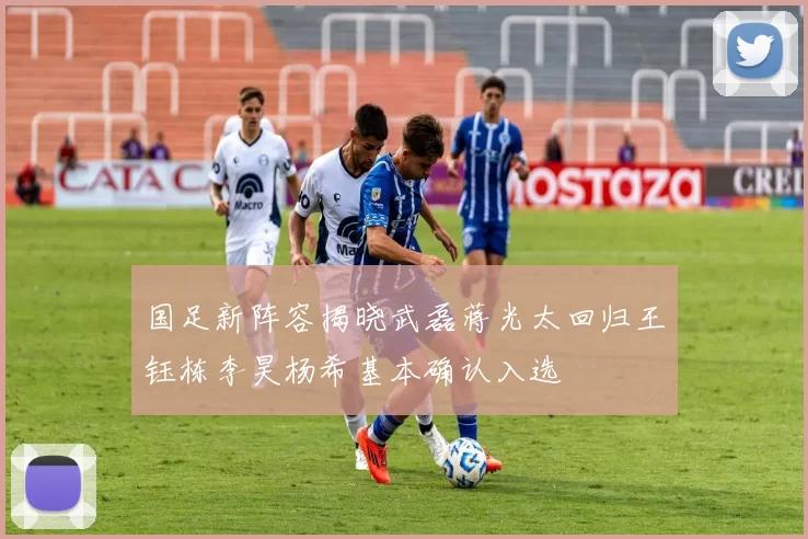 国足新阵容揭晓武磊蒋光太回归王钰栋李昊杨希基本确认入选