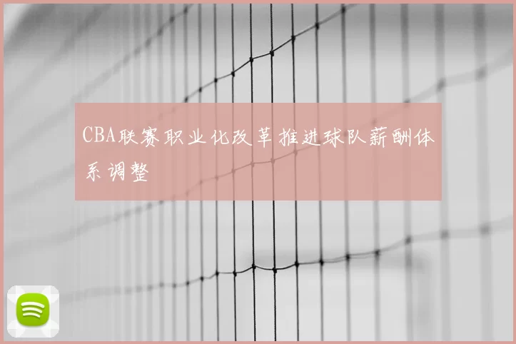 CBA联赛职业化改革推进球队薪酬体系调整