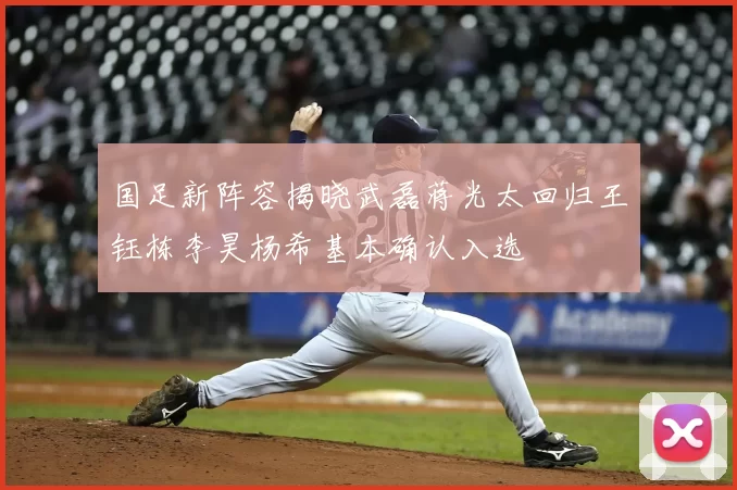 国足新阵容揭晓武磊蒋光太回归王钰栋李昊杨希基本确认入选